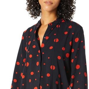 AG Adriano Goldschmied Women's Winslet Polka Dot Blouse